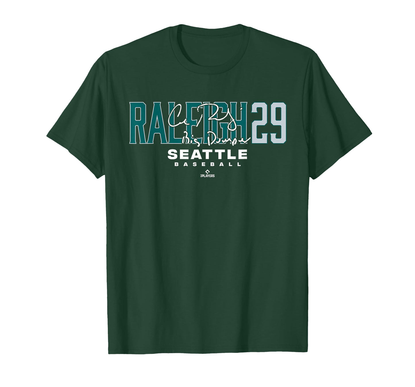 Name Number City Cal Raleigh 29 Seattle Baseball MLBPA T-Shirt