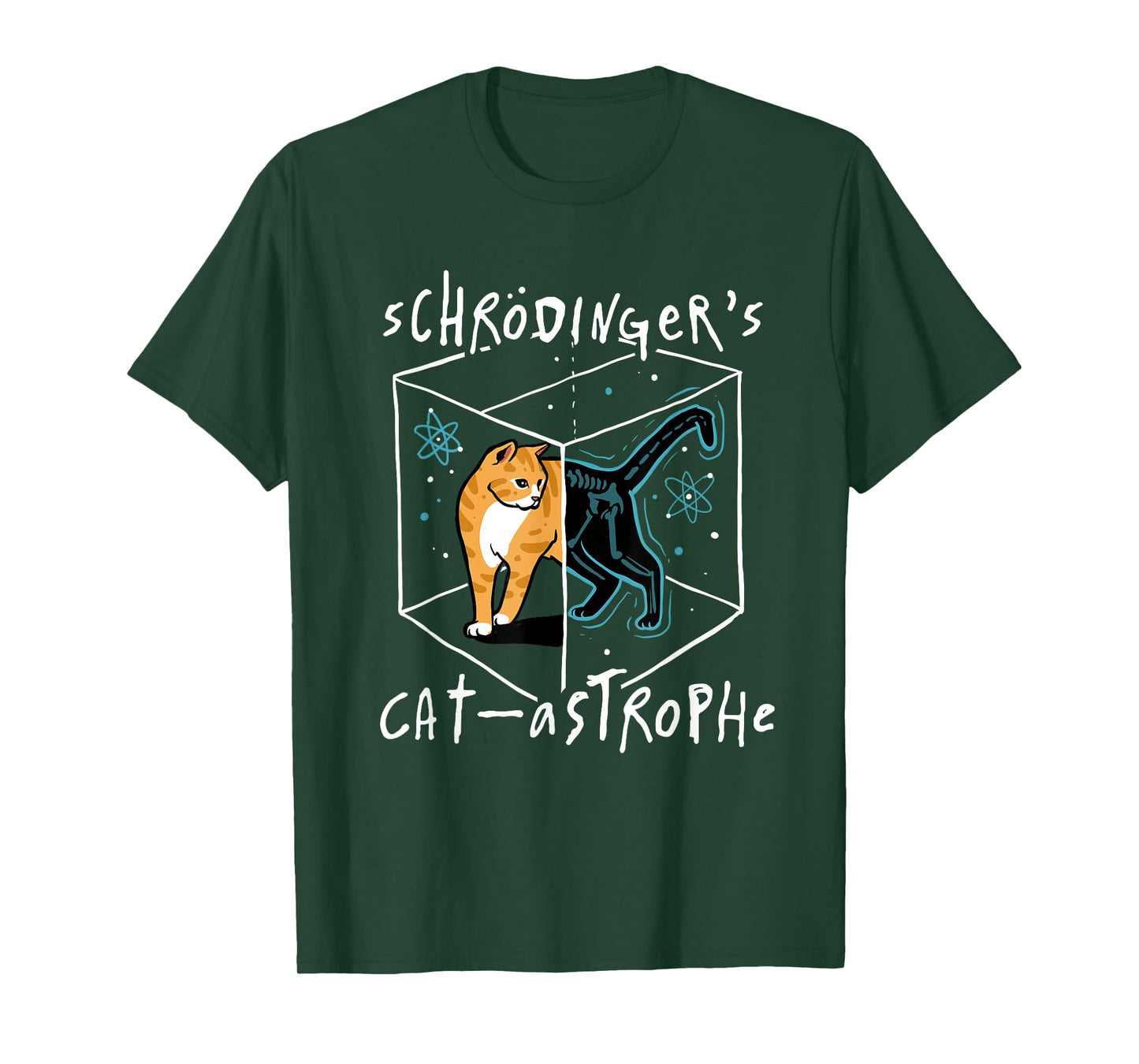 Schrödinger's Cat-astrophe Funny Science Cat T-Shirt