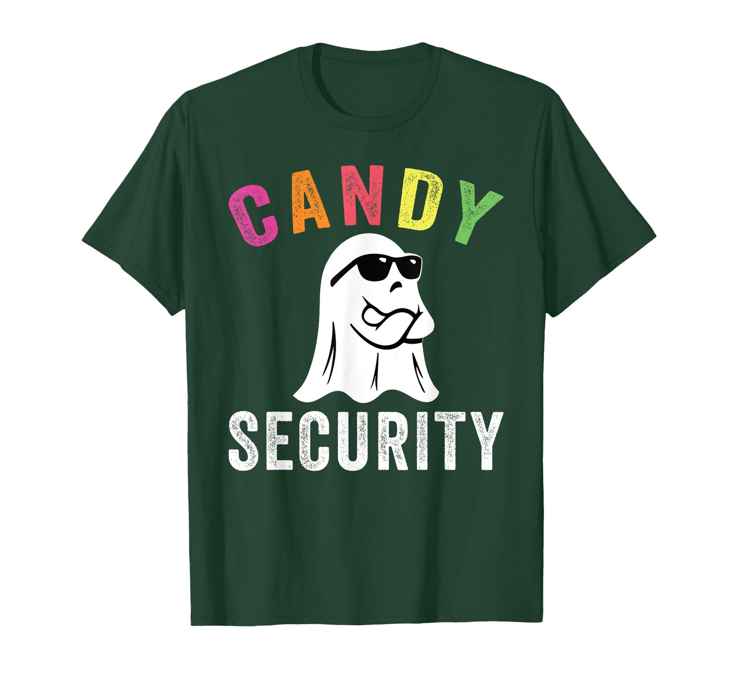 Halloween Costume Halloween Candy Security Funny Ghost T-Shirt