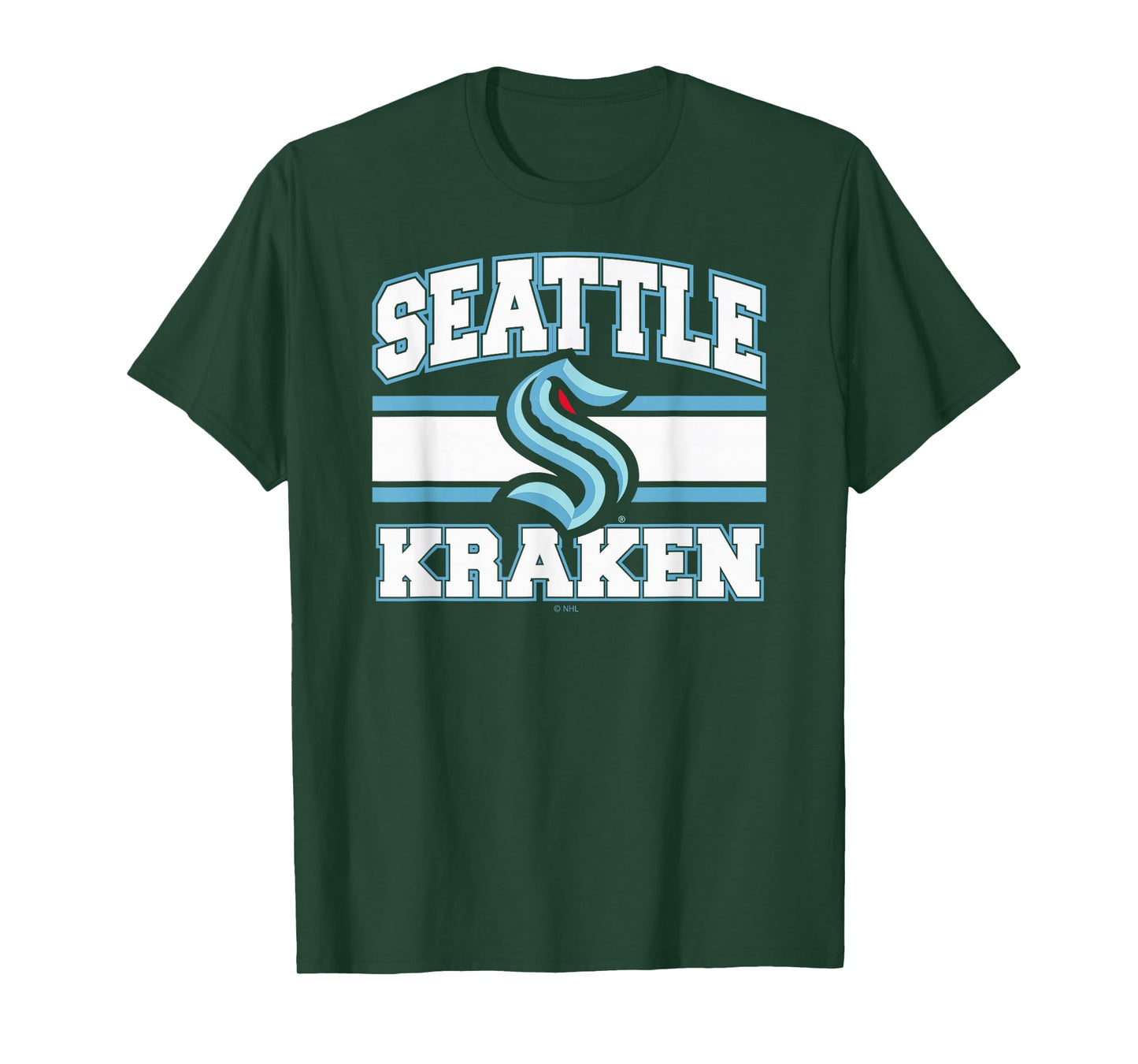 Seattle Kraken Stripe Navy Officially Licensed T-Shirt