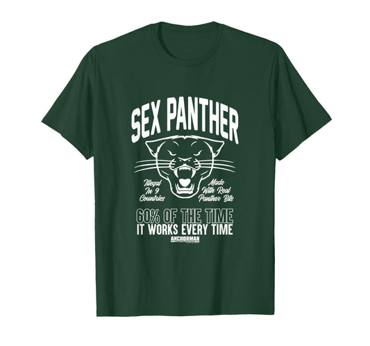 Anchorman Sex Panther 60% Of The Time It Works Every Time T-Shirt