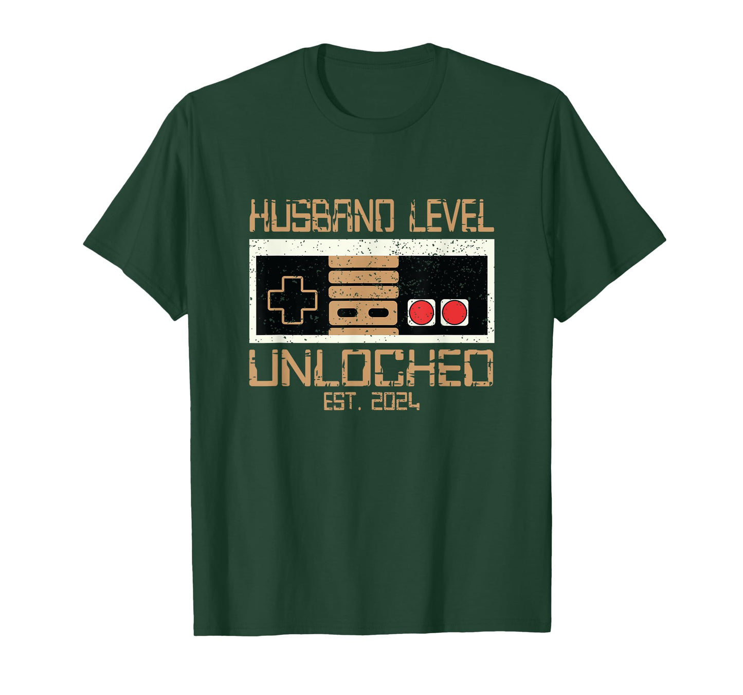 Husband Level Unlocked 2024 New Husband Just Married Gamer T-Shirt