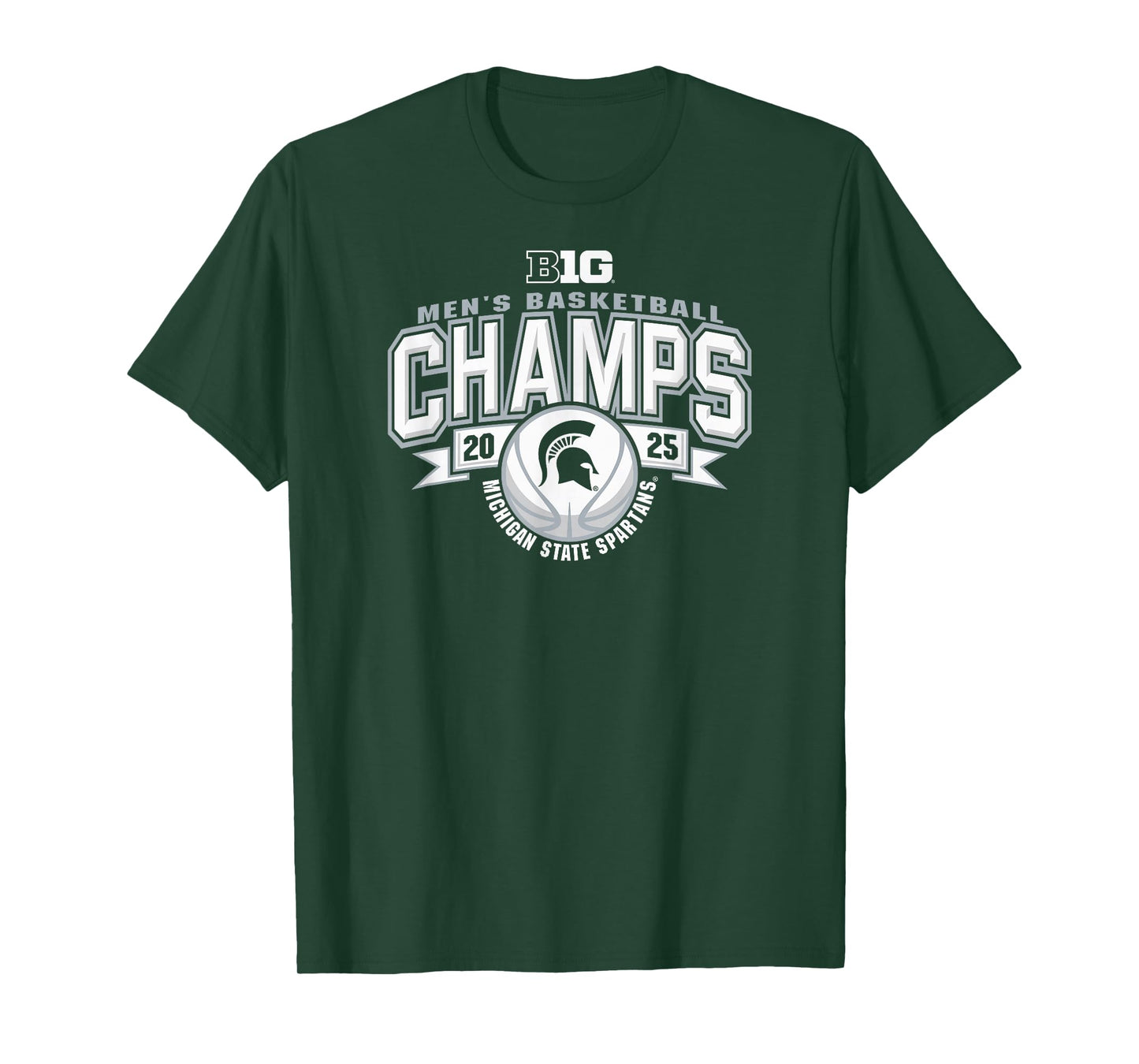 Michigan State Spartans Men's Basketball Big Ten Champs 2025 T-Shirt
