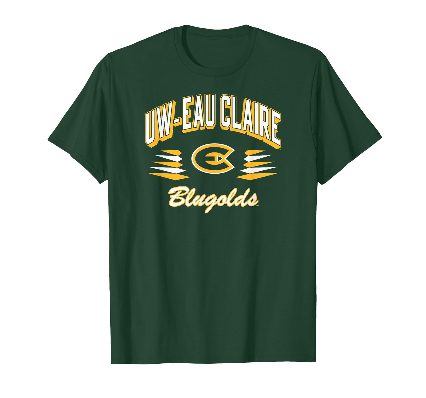Wisconsin Eau Claire Blugolds Retro Diamond Navy T-Shirt