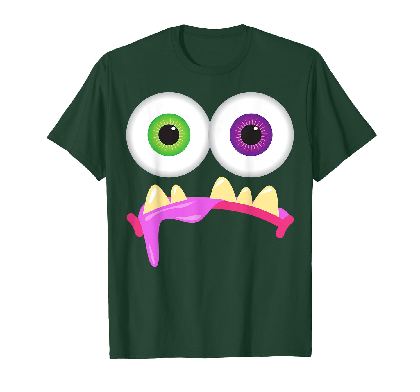 Cute Monster Face Men's Women's Goofy Costume Halloween T-Shirt
