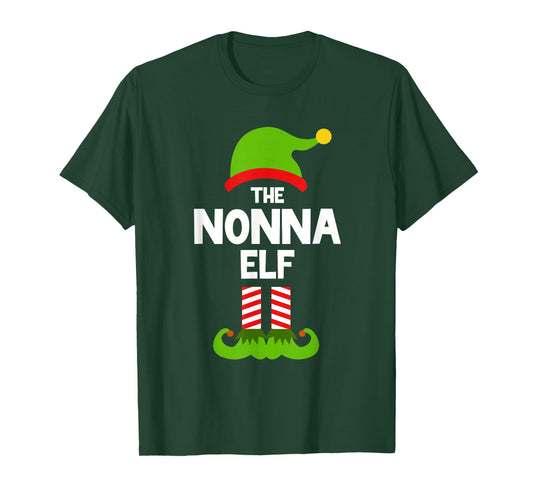 I'm The Nonna Elf Christmas Family Pajama Funny T-Shirt