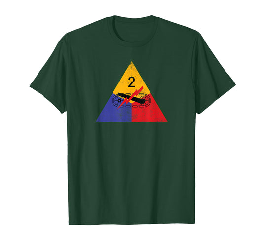 Tank Armored Division WW2 Veteran World War 2 Patch T-Shirt