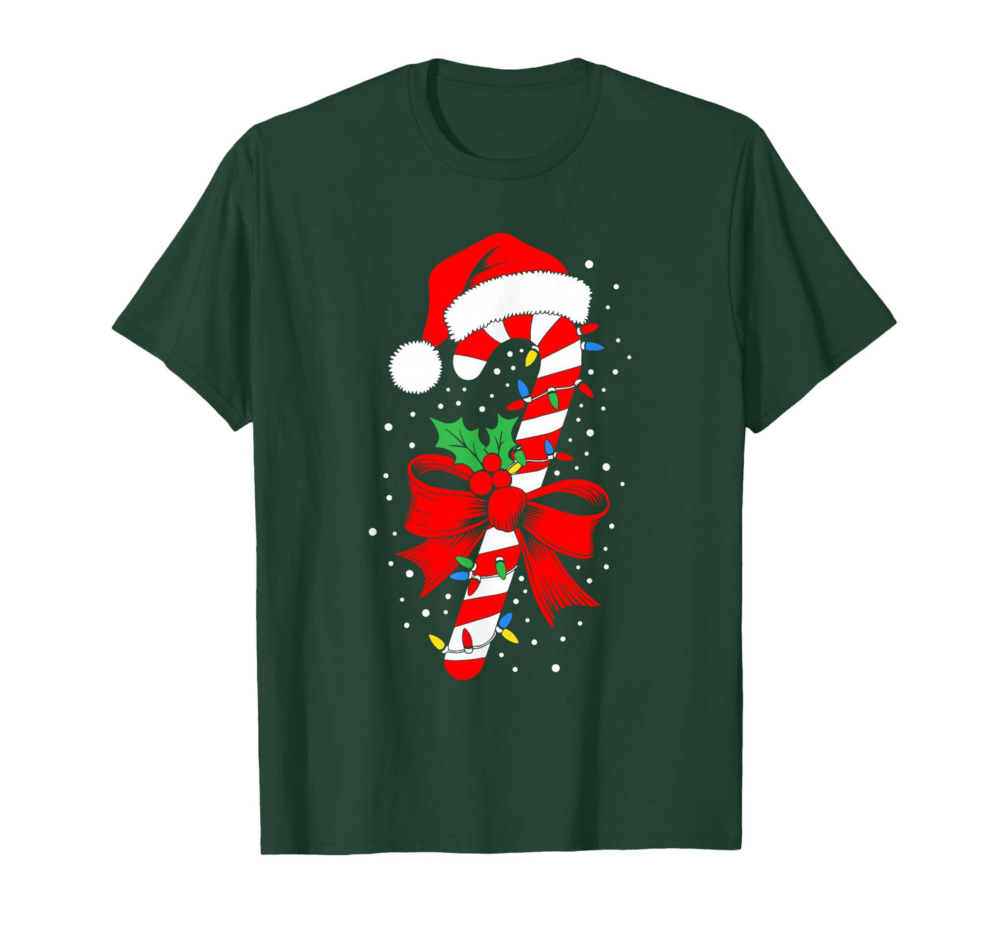 Christmas Candy Cane Shirt Boy Girl Kids Men Women Pajamas T-Shirt