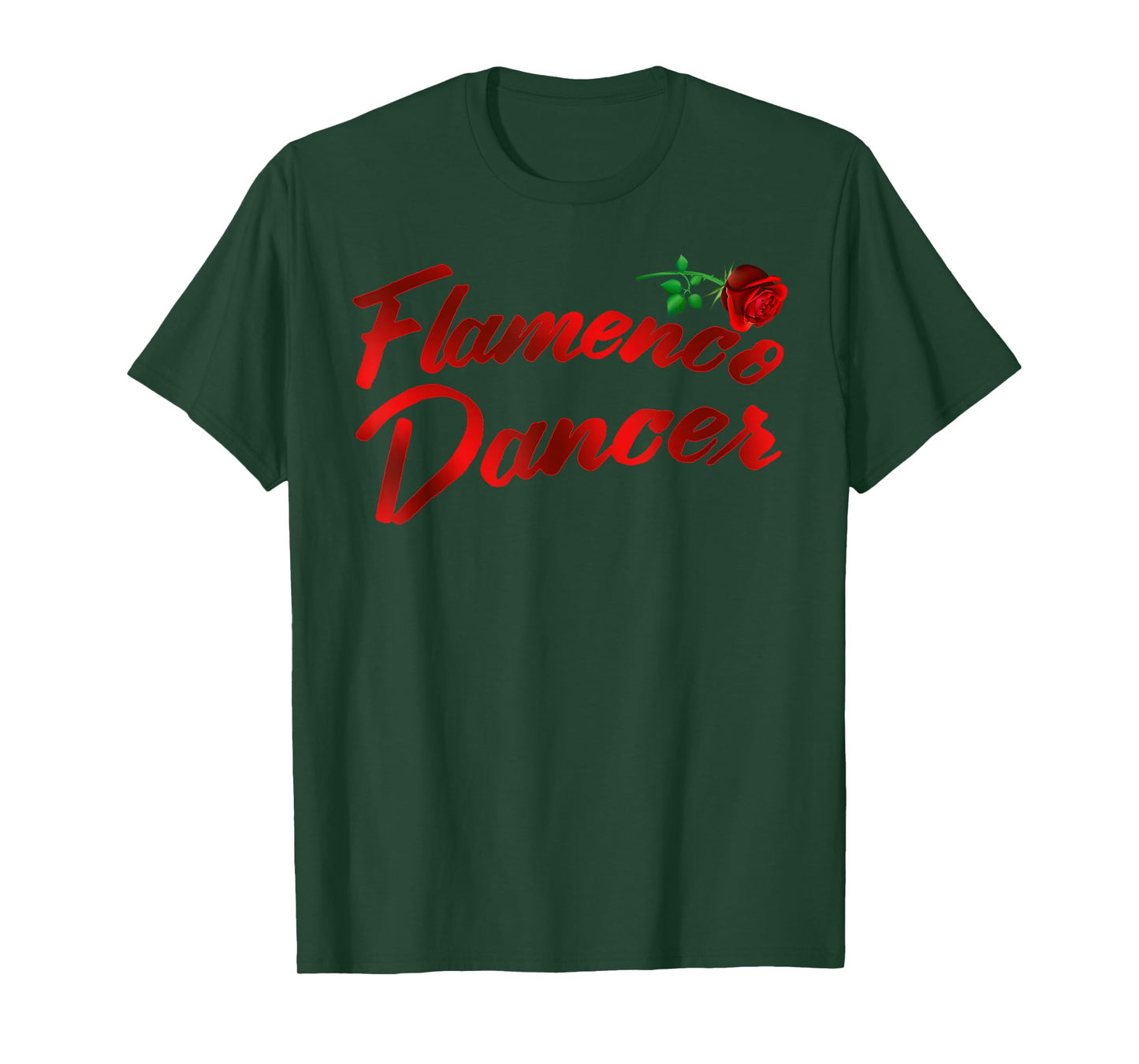 Flamenco Dancer Rose T shirt T-Shirt