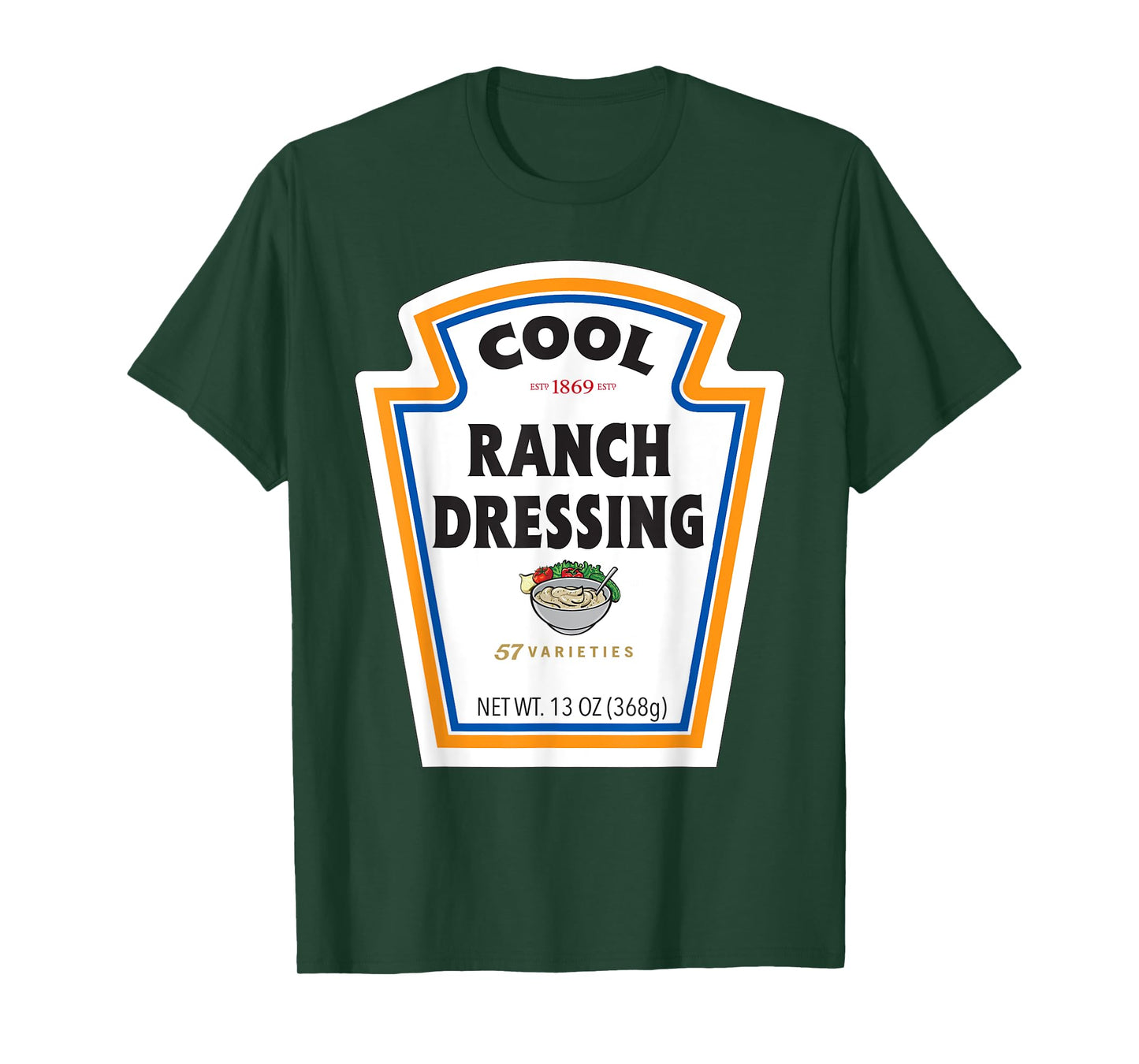 Cool Ranch Dressing Bottle Label Funny Halloween Costume T-Shirt