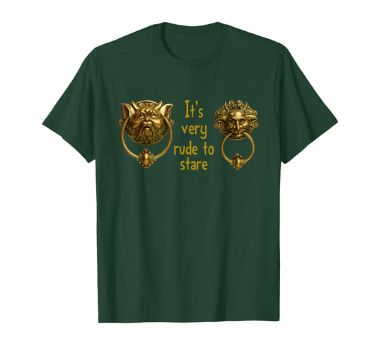 It's Very Rude to Stare Labyrinth Knockers Gift T-Shirt