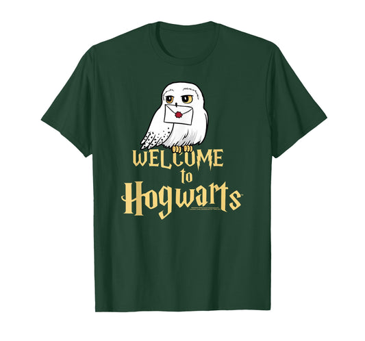 Harry Potter Hedwig Welcome to Hogwarts T-Shirt
