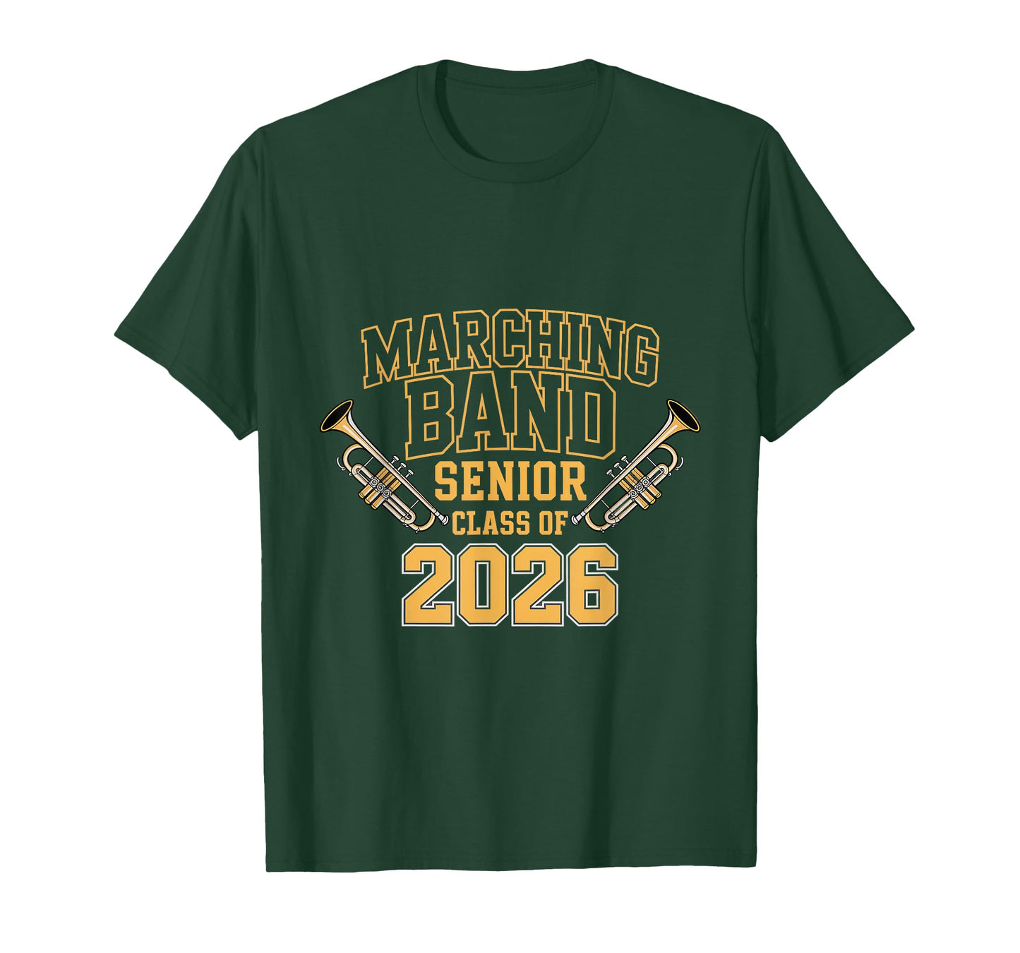 Marching Band Senior Class of 2026 Trumpet Player T-Shirt