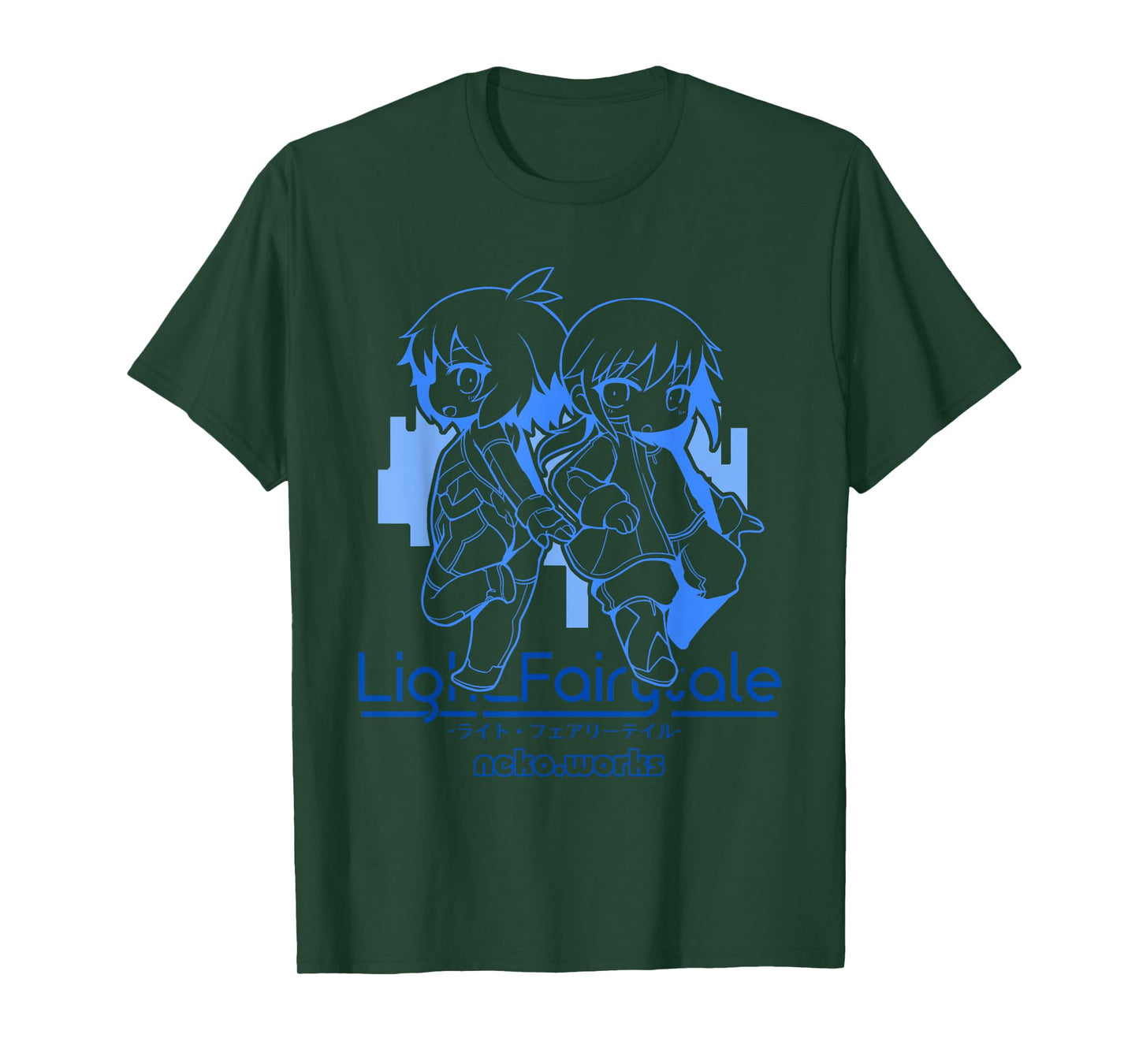 Light Fairytale - Chibi Haru & Kuroko (Front Only) T-Shirt