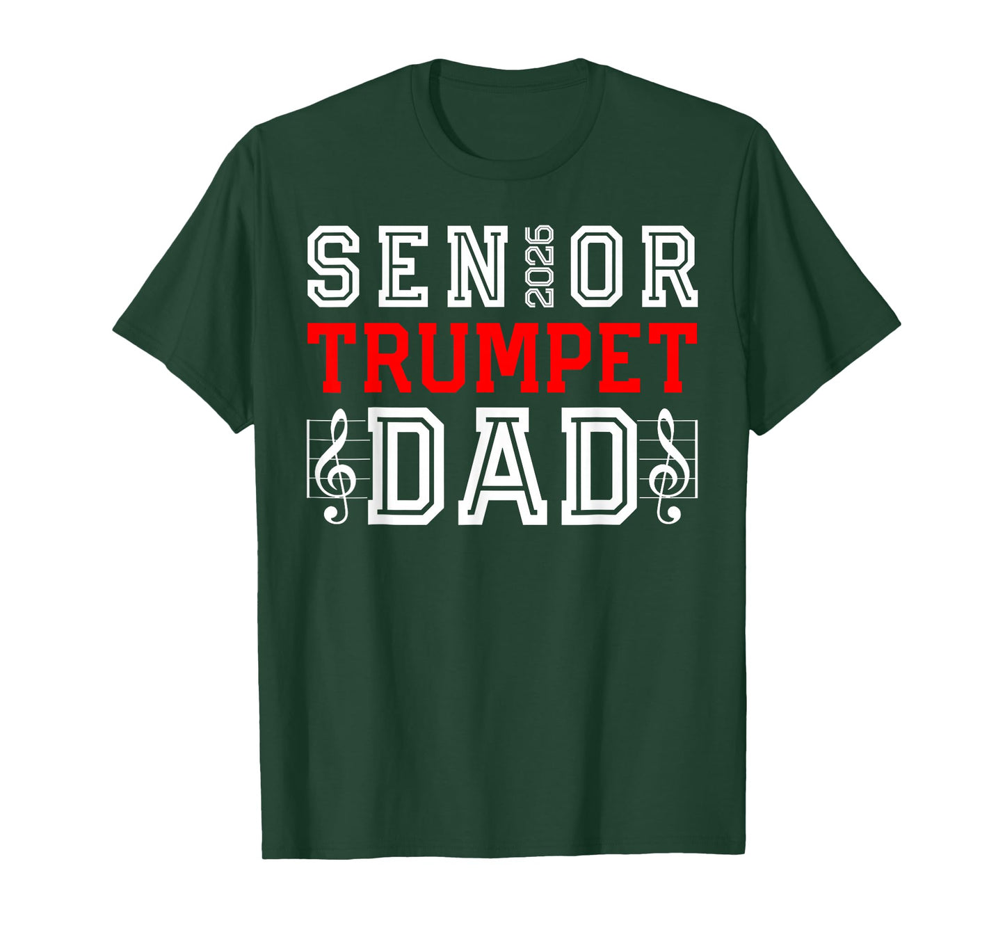 Senior Trumpet Dad 2026 Marching Band Class of 26 Senior Dad T-Shirt