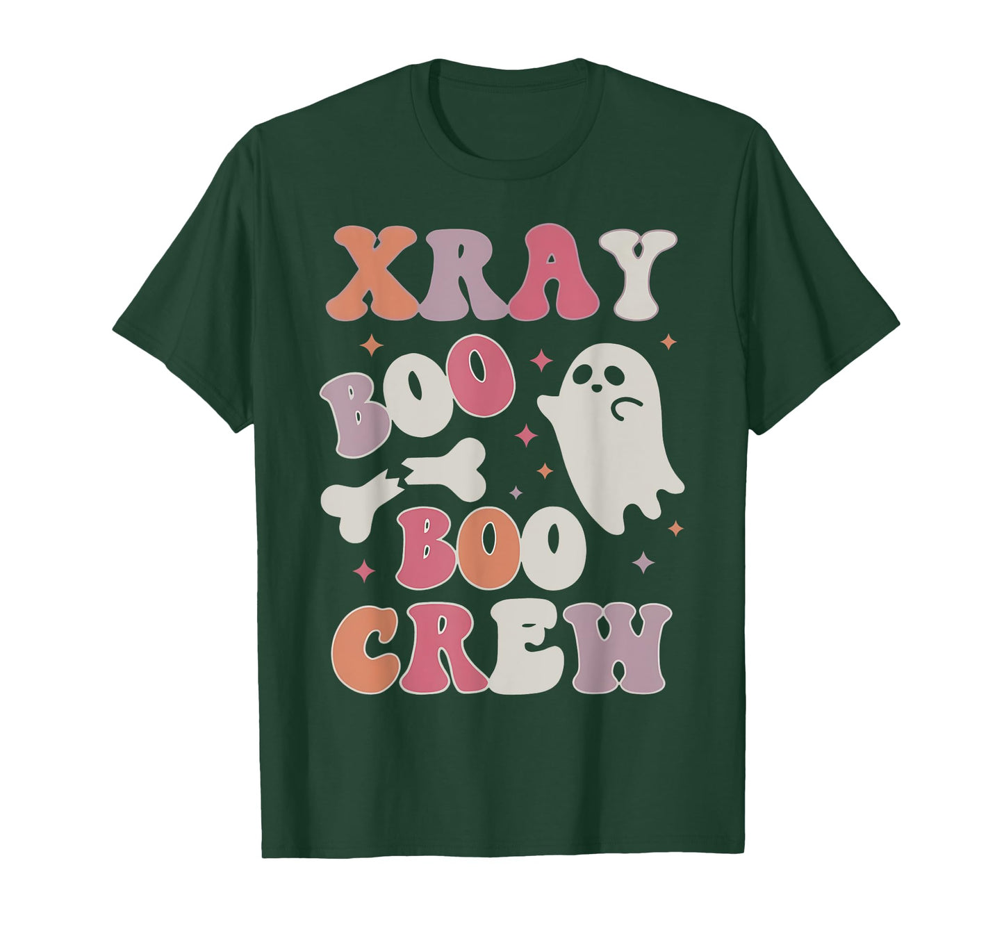 X Ray Boo Boo Crew Ghost Radiology Halloween Fall Nurse T-Shirt
