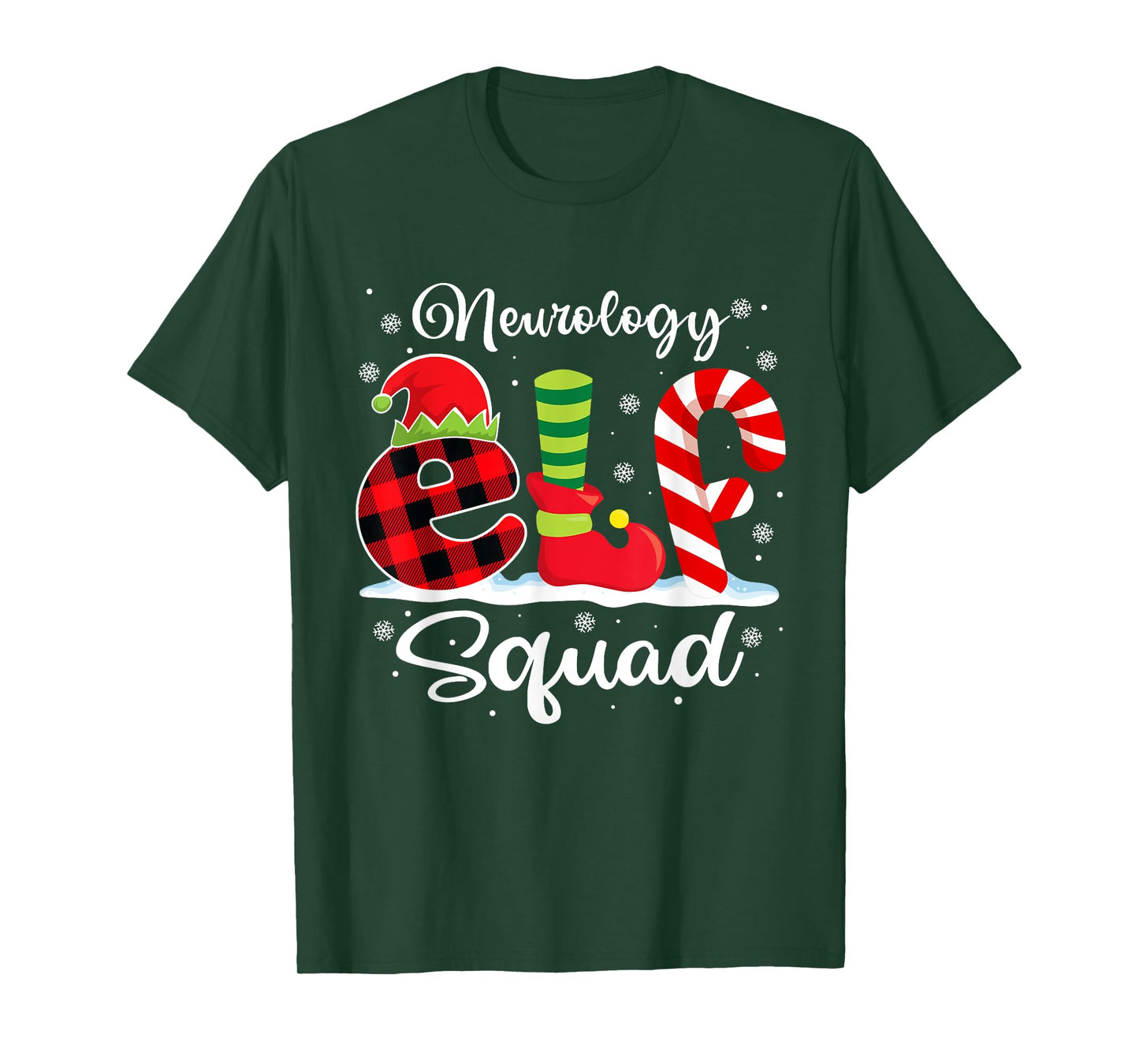 Neurology Elf Squad Christmas Neuro Nurse Matching T-Shirt