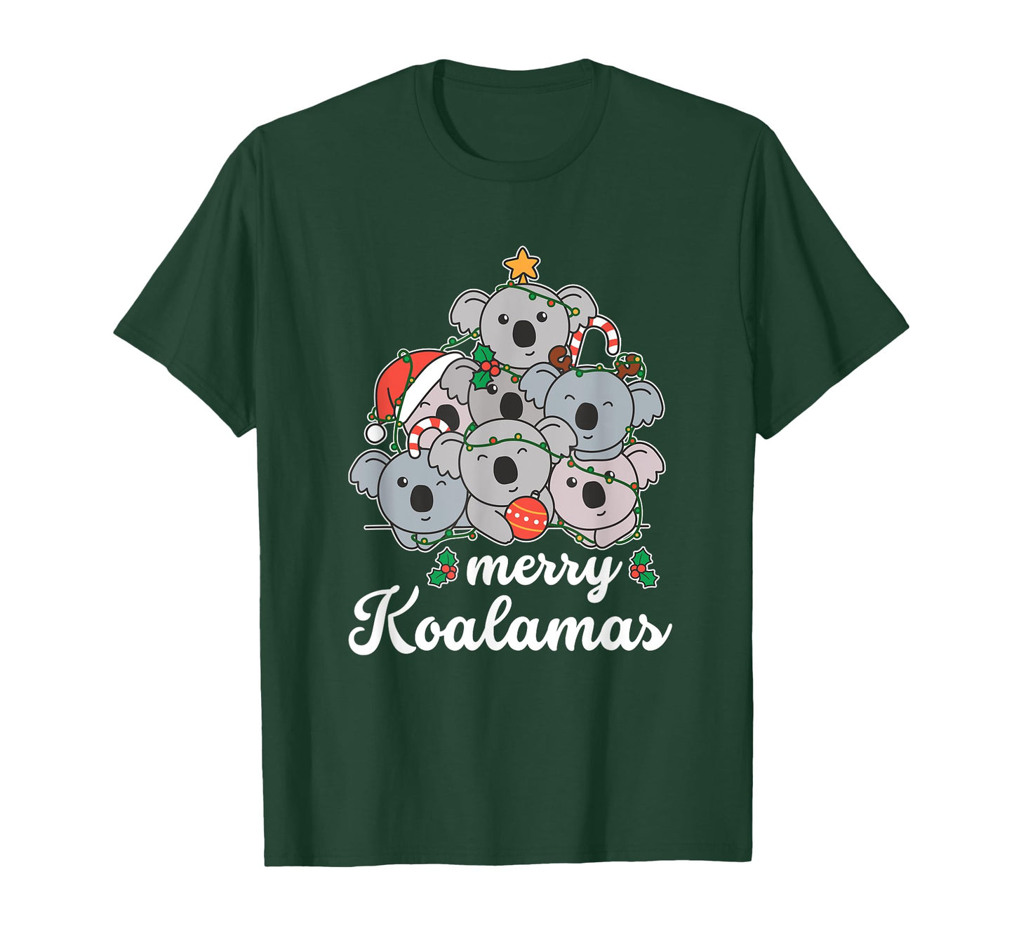 Merry Koalamas Pun Koala Christmas T-Shirt