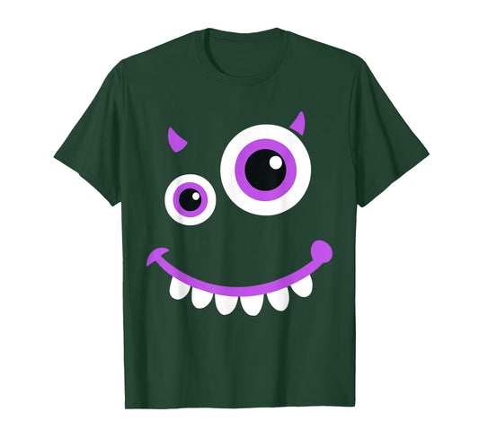 Monster Costume for Boys, Funny Silly Eyed Halloween Cartoon T-Shirt