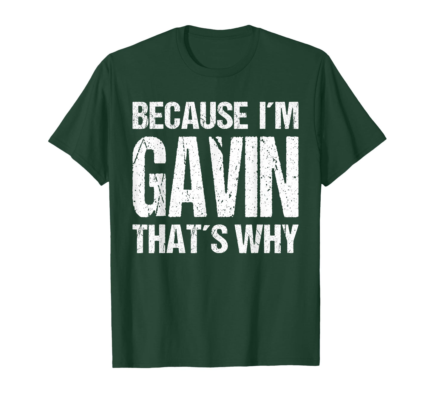 BECAUSE I'M GAVIN THAT'S WHY Fun T-Shirt