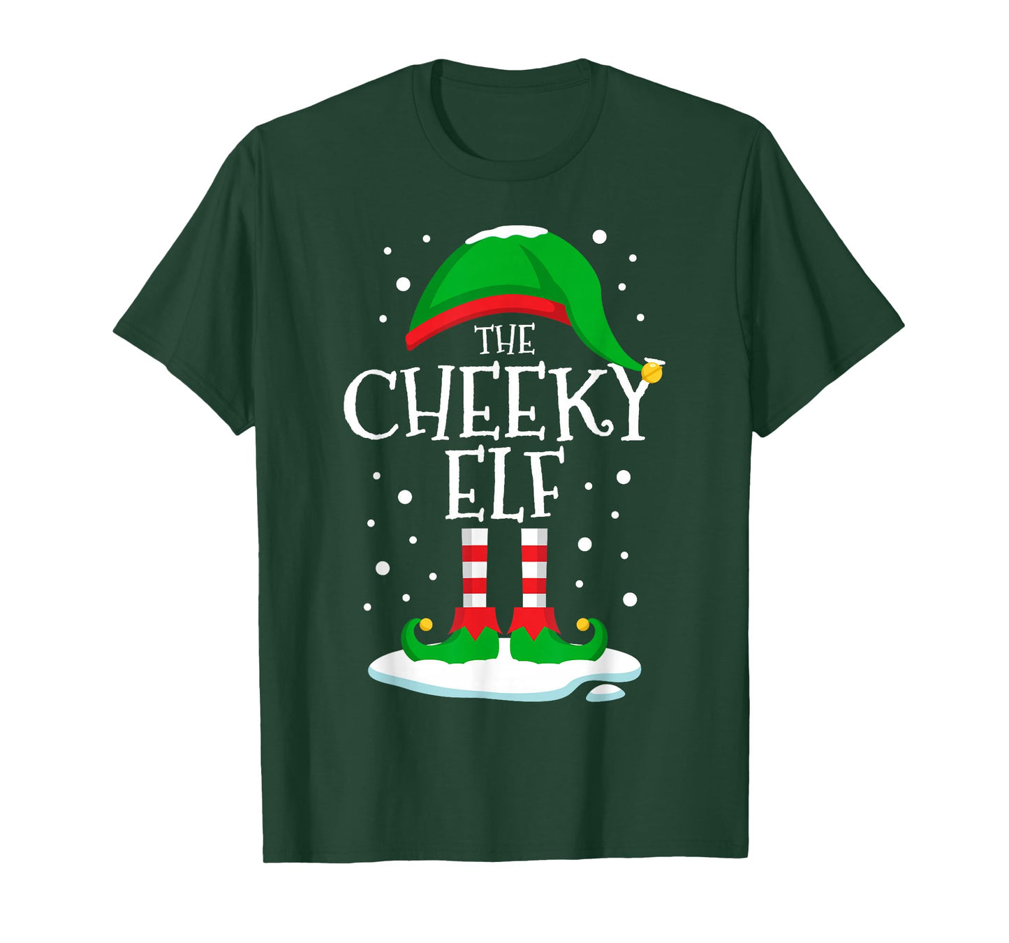 The Cheeky Elf Christmas Family Matching Xmas Group Funny T-Shirt