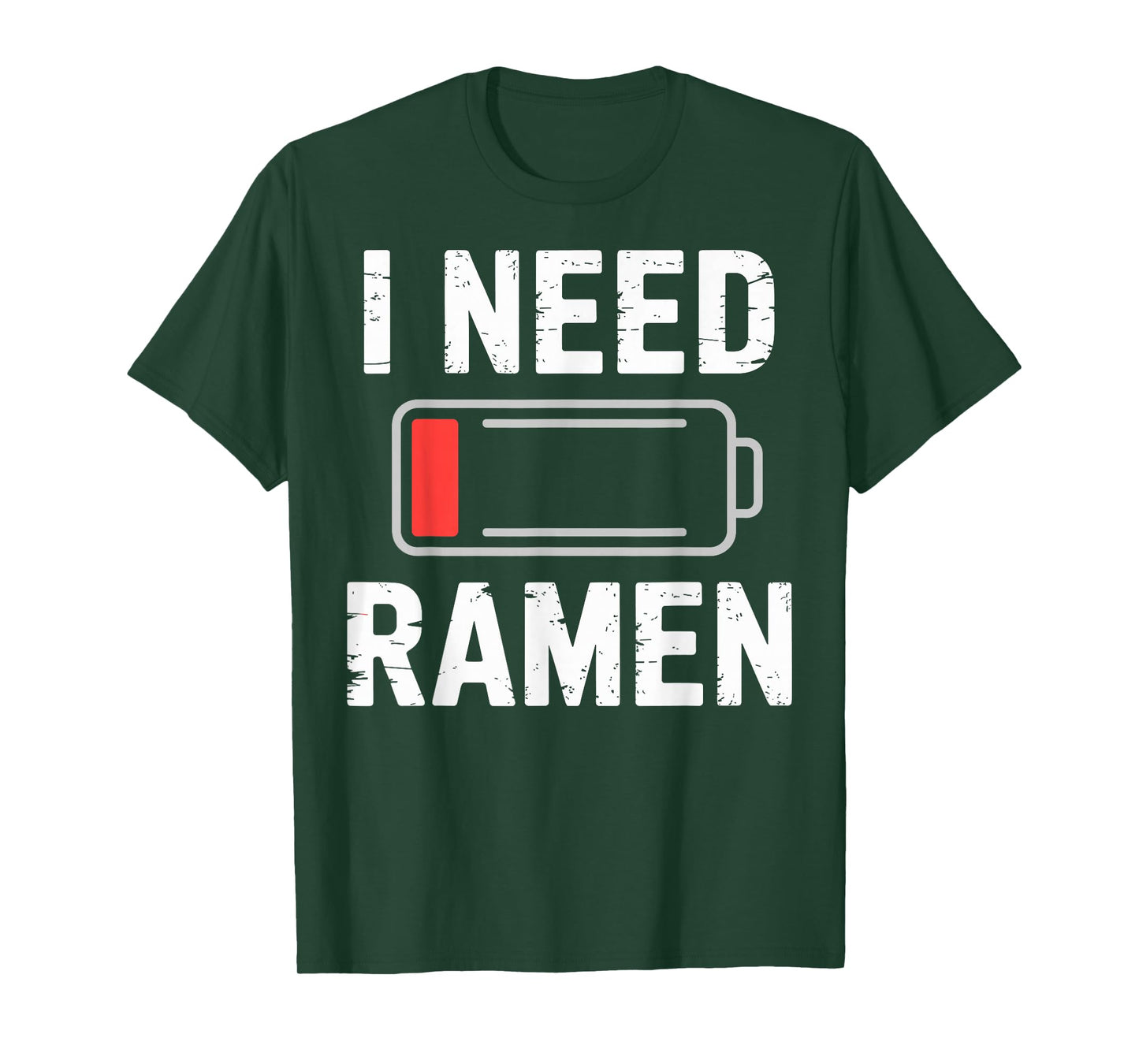 I Need Ramen Low Battery Japanese Kawaii Food Humor T-Shirt