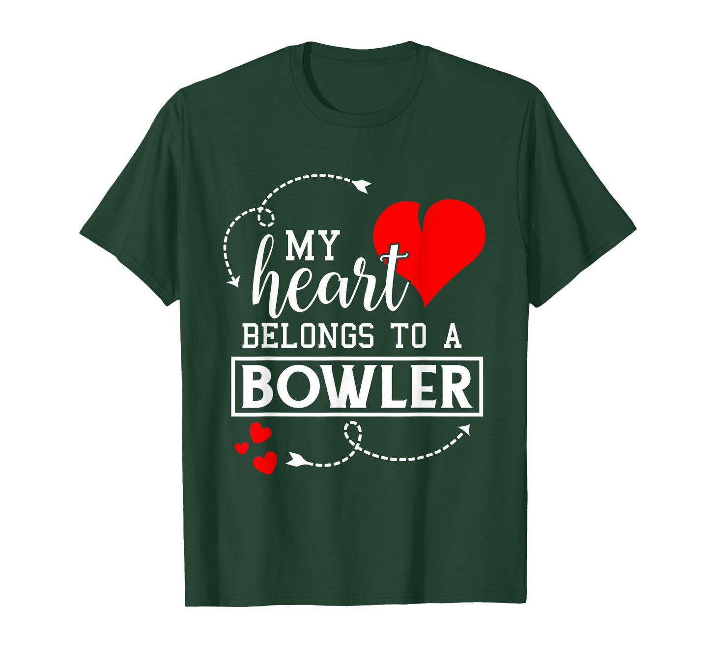 I Love My Bowler Husband Wife Gifts Valentines Day Shirt T-Shirt