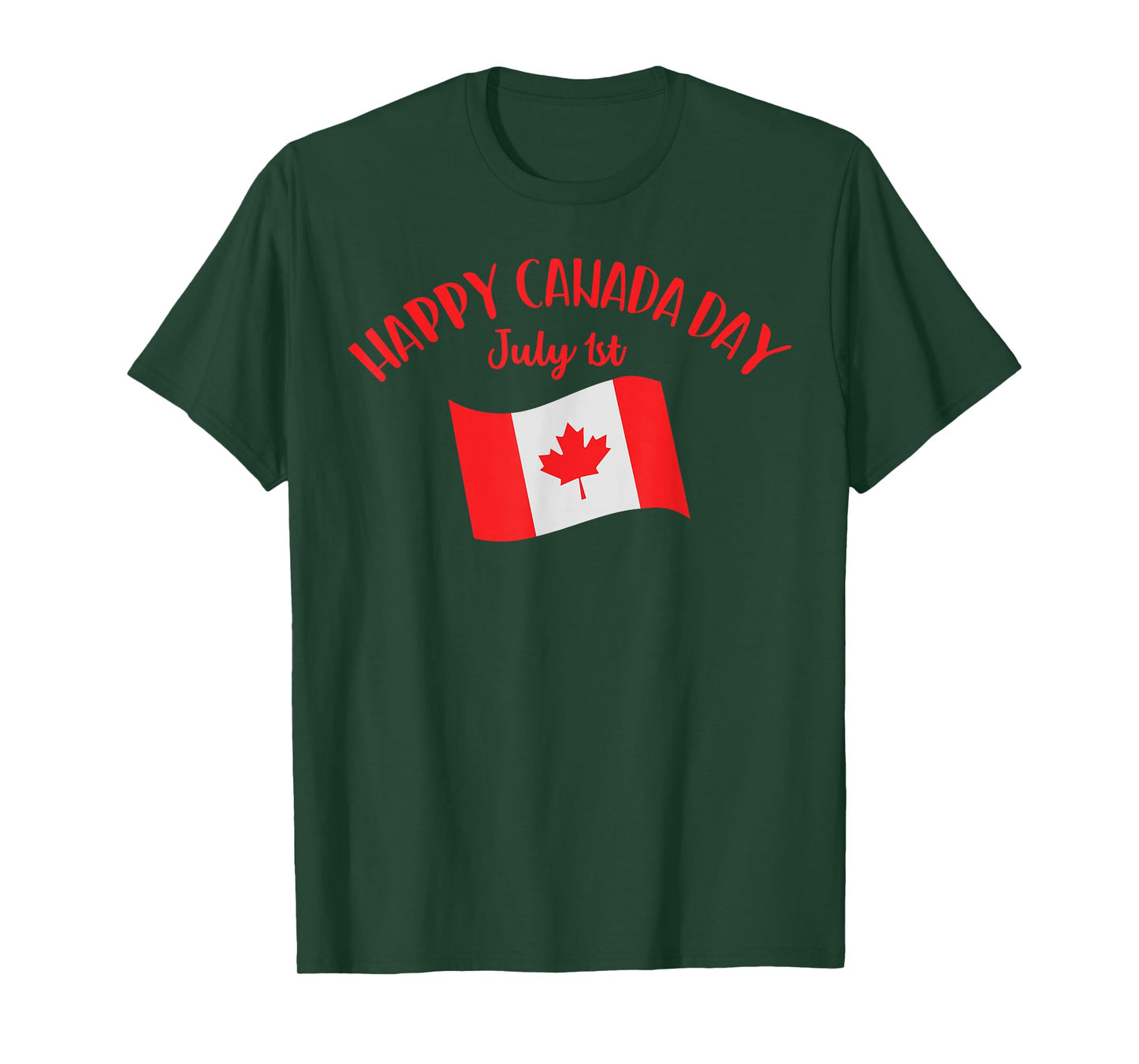 Happy Canada Day Shirt Funny Canadian Flag Maple Patriotic T-Shirt