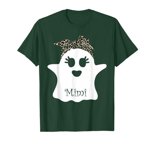 mb Spooky Mimi Ghost Bandana Boo Halloween Family Matching T-Shirt