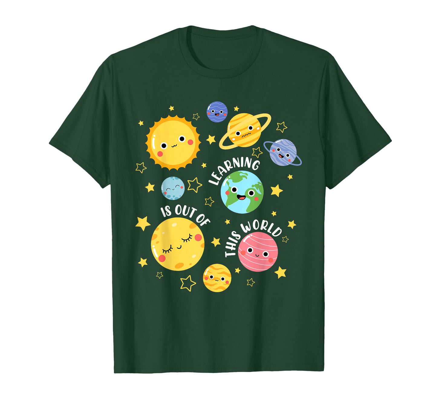 Learning Is Out Of This World Space Planet Teachers Students T-Shirt