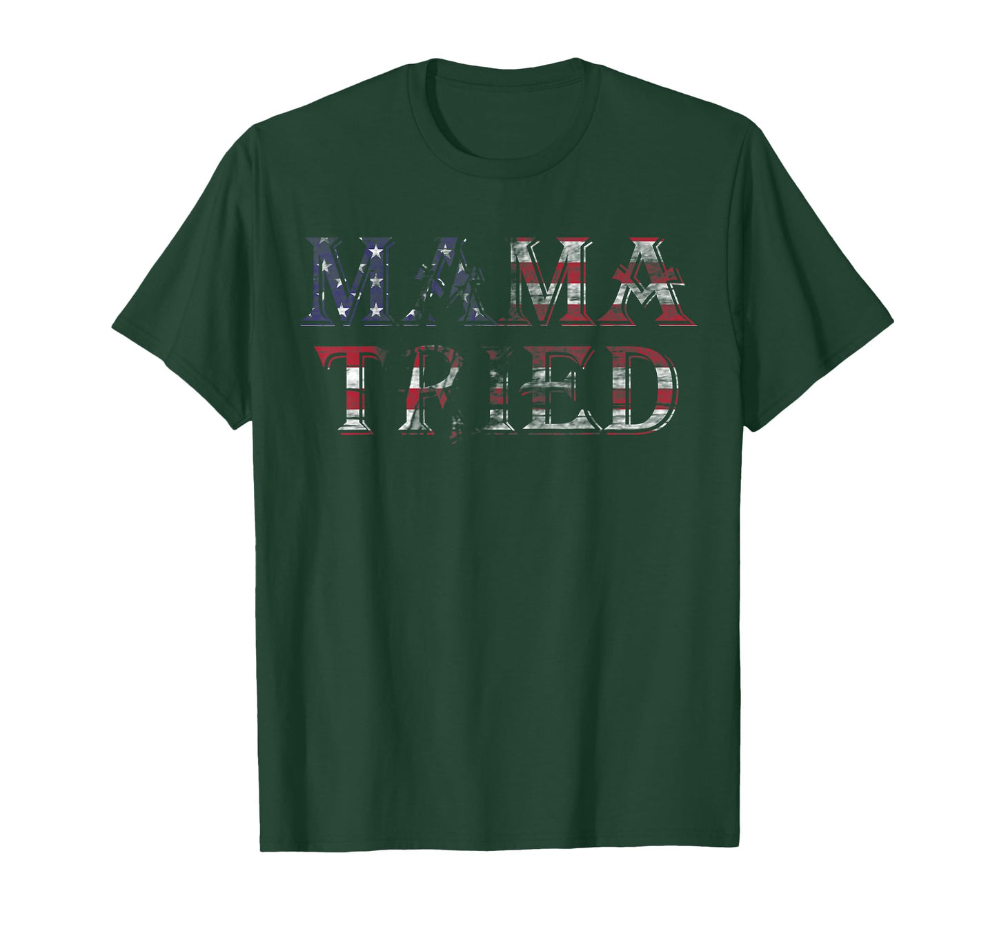 Mama Tried Country Music Lyric USA Flag Retro Grunge Redneck T-Shirt Small