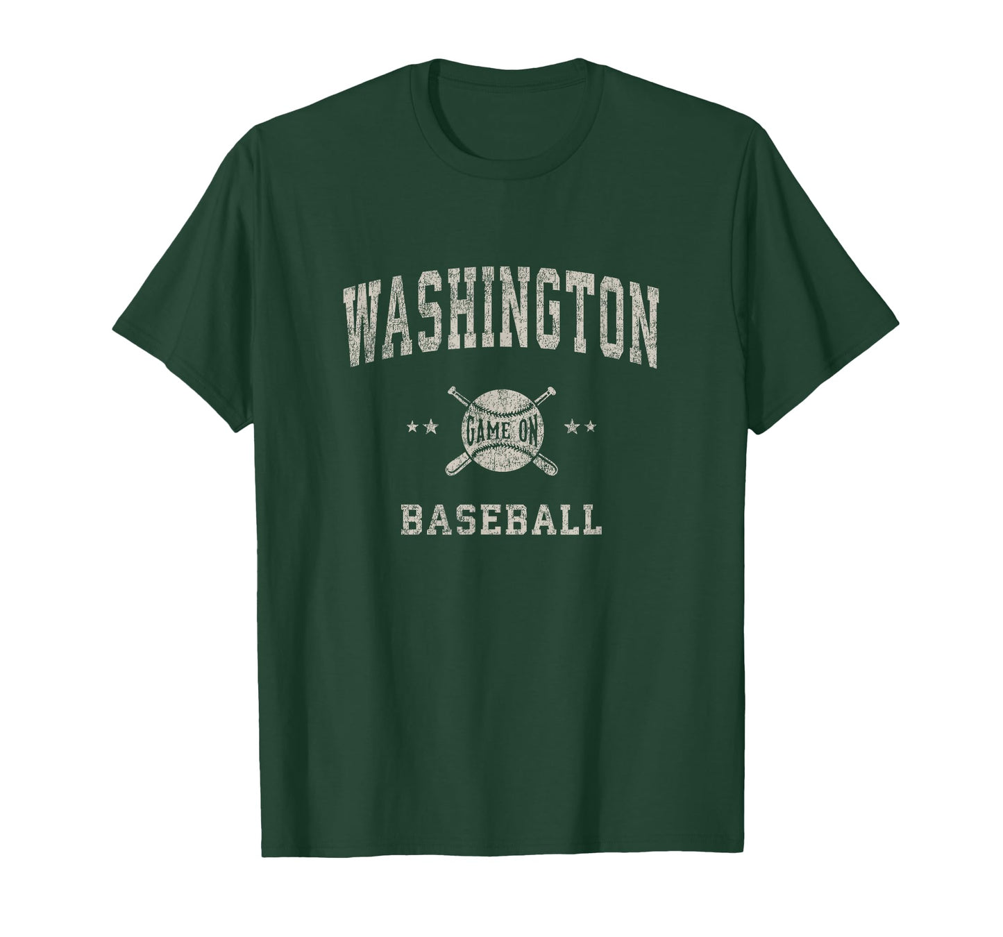 Washington Vintage Baseball Throwback Retro Design T-Shirt