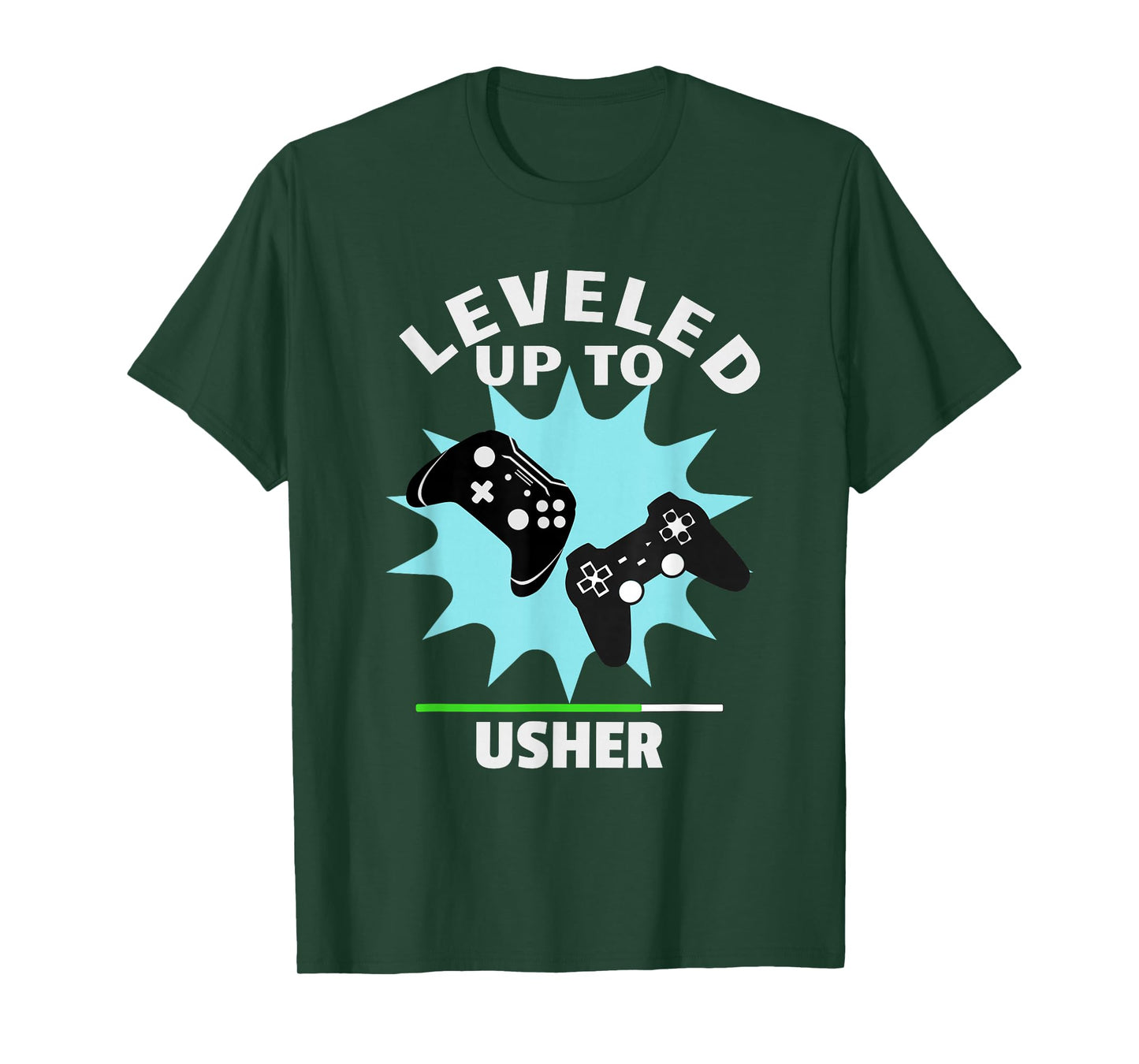 Usher Wedding Gift Funny Leveled Up Gamer T-Shirt