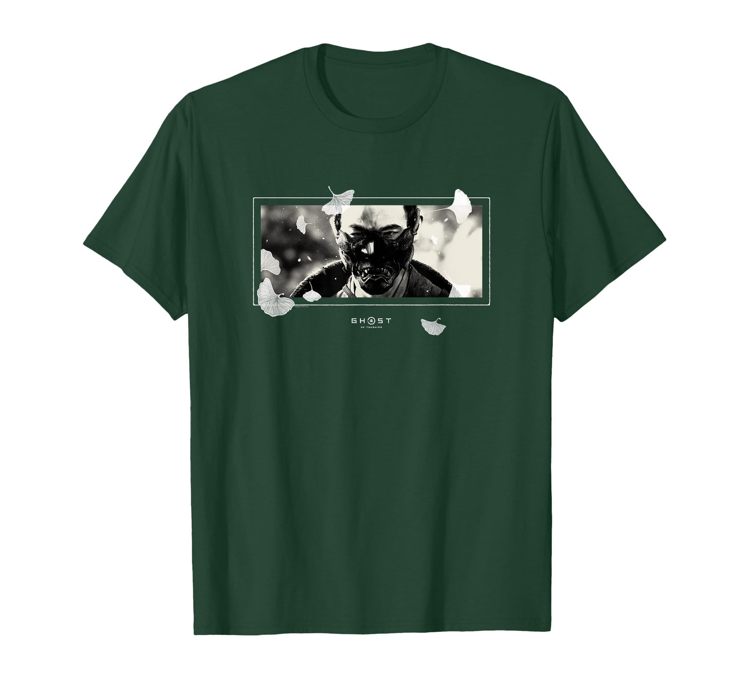 Ghost of Tsushima White Falling Leaves T-Shirt
