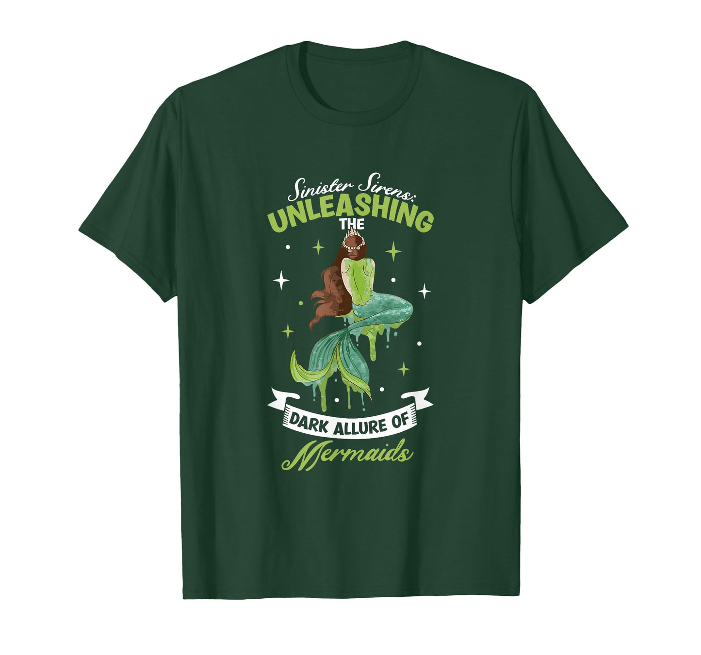 Spooky Sirens Horror Mermaid Creepy Mermaid Haunted Sea T-Shirt