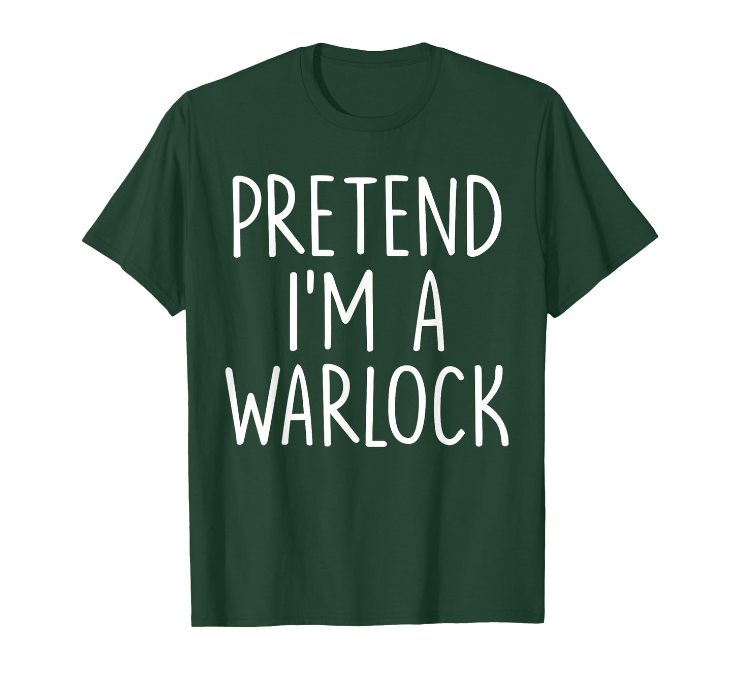 Pretend I'm A Warlock Halloween Couples Costume Matching T-Shirt