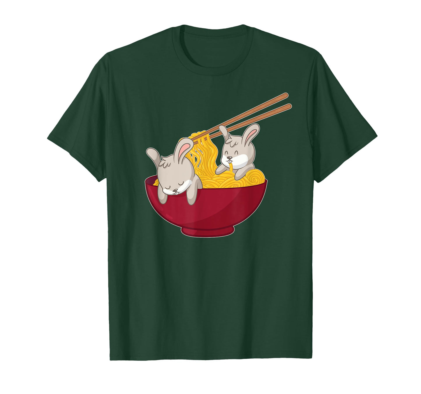 Kawaii Anime Japanese Ramen Noodles Bunny Rabbit Gift T-Shirt