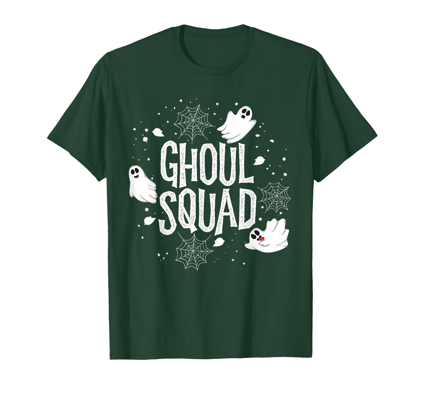 Ghoul Squad Halloween Crew Ghost Kids Boys Friends Outfit T-Shirt