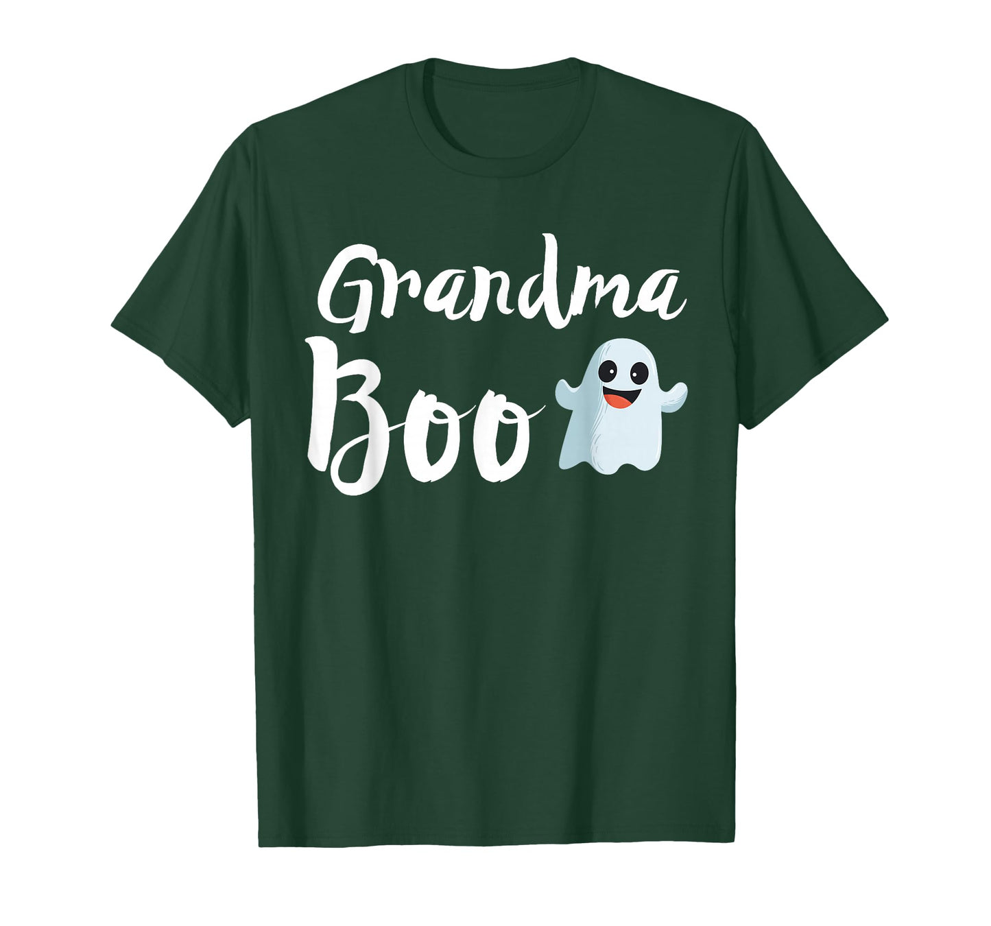 Grandma Boo Halloween Family Matching Ghost Grandmom Gift T-Shirt