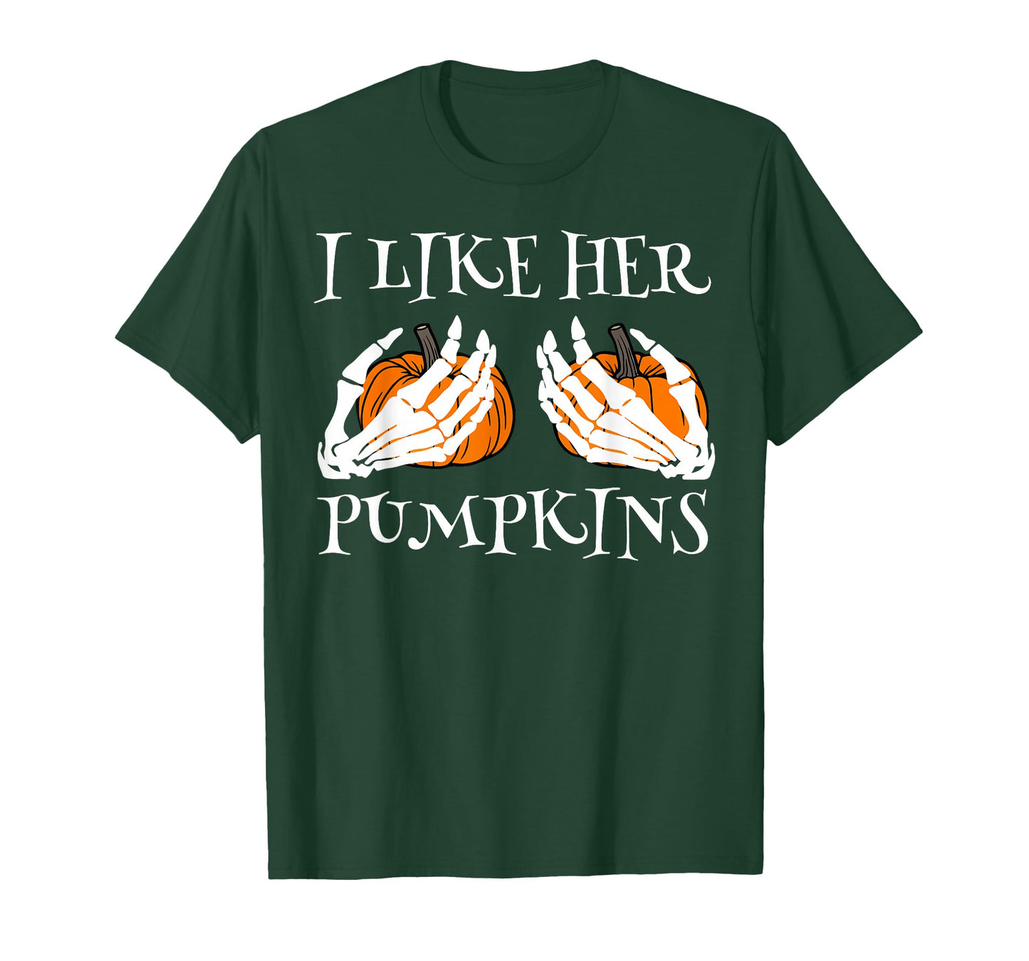 I Like His Broomstick I Like Her Pumpkins Halloween Couples T-Shirt