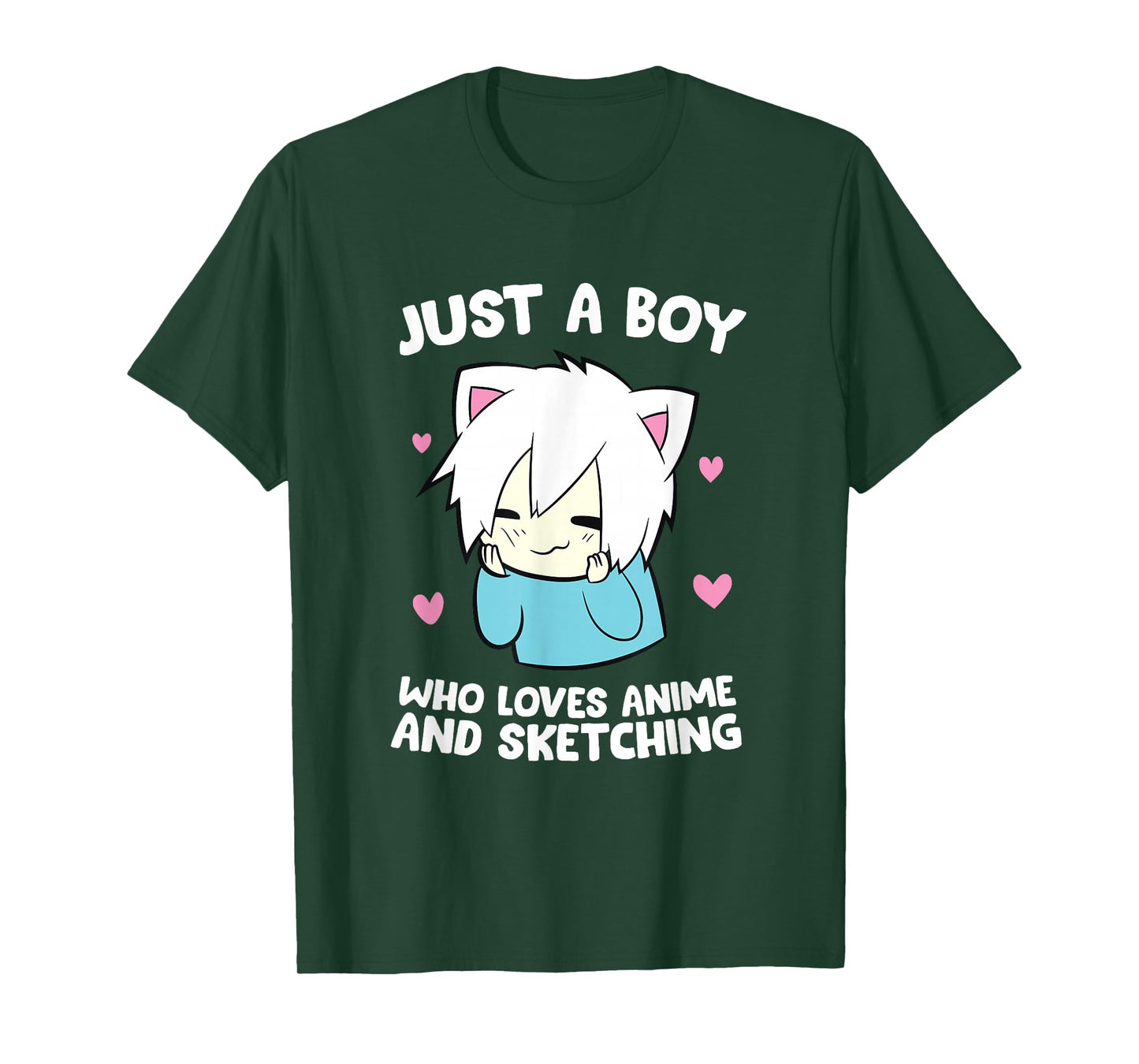 Just a Boy Who Loves Anime and Sketching Love Anime T-Shirt