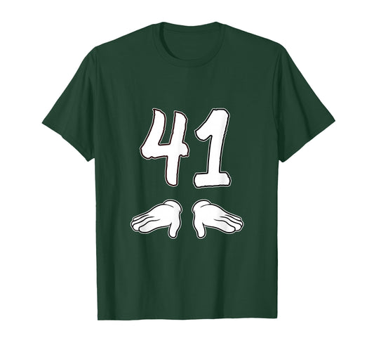 Number 41 Matching Forty-one Gen Alpha Slang Meme Halloween T-Shirt