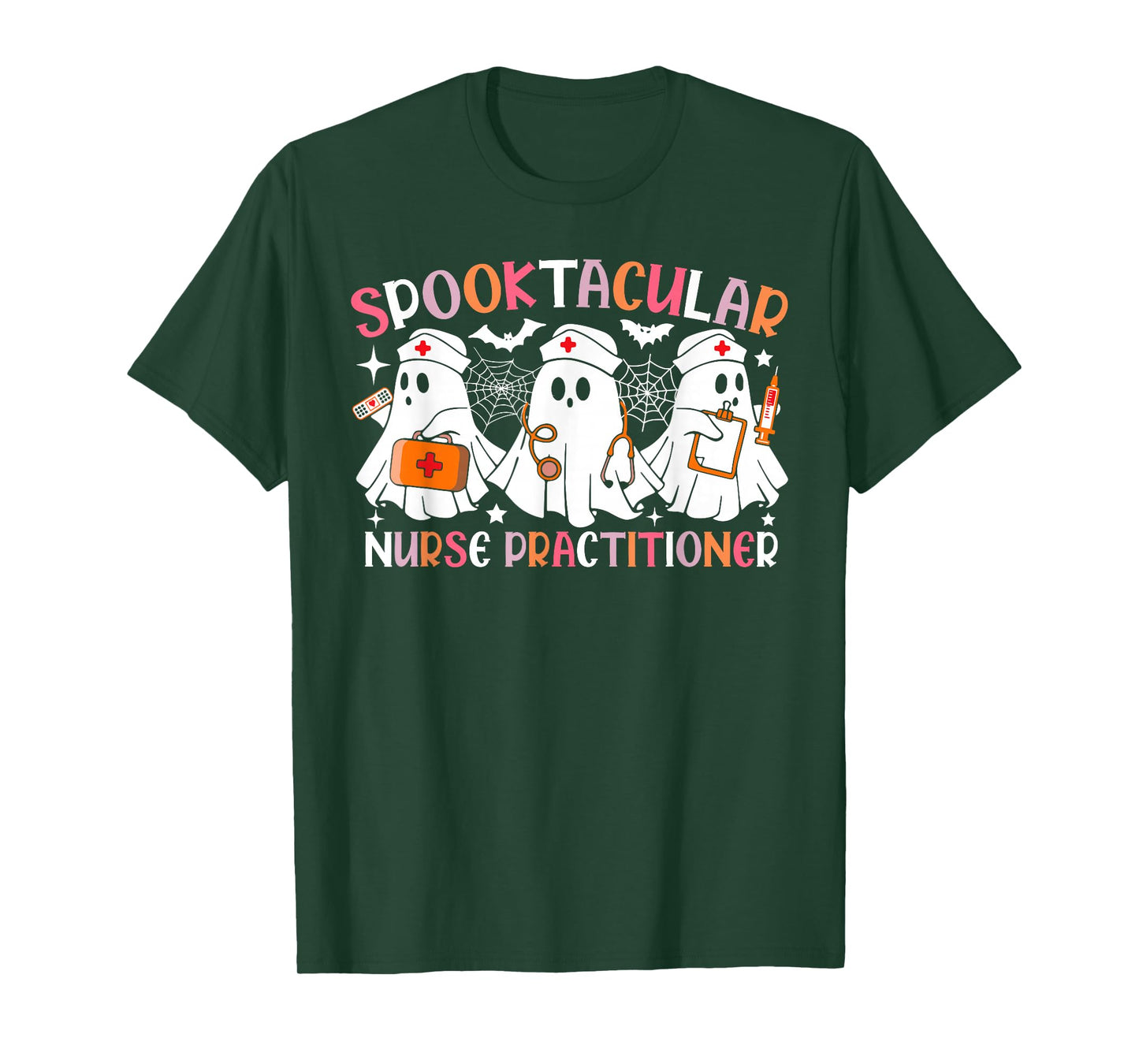 Spooktacular Nurse Practitioner Funny Halloween Costume T-Shirt
