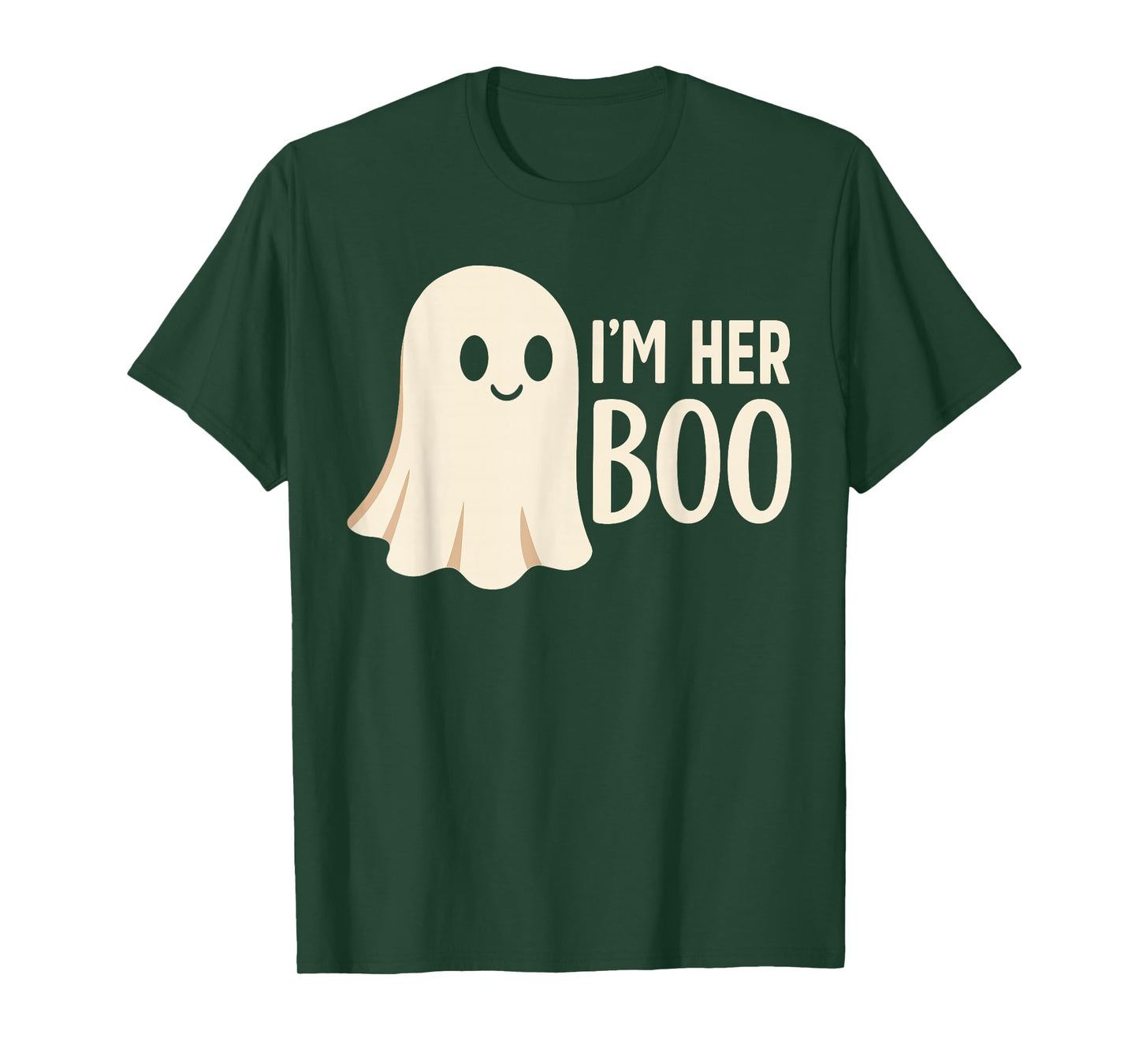 Halloween His and Hers Matching Outfits, Ghost I'm Her Boo T-Shirt