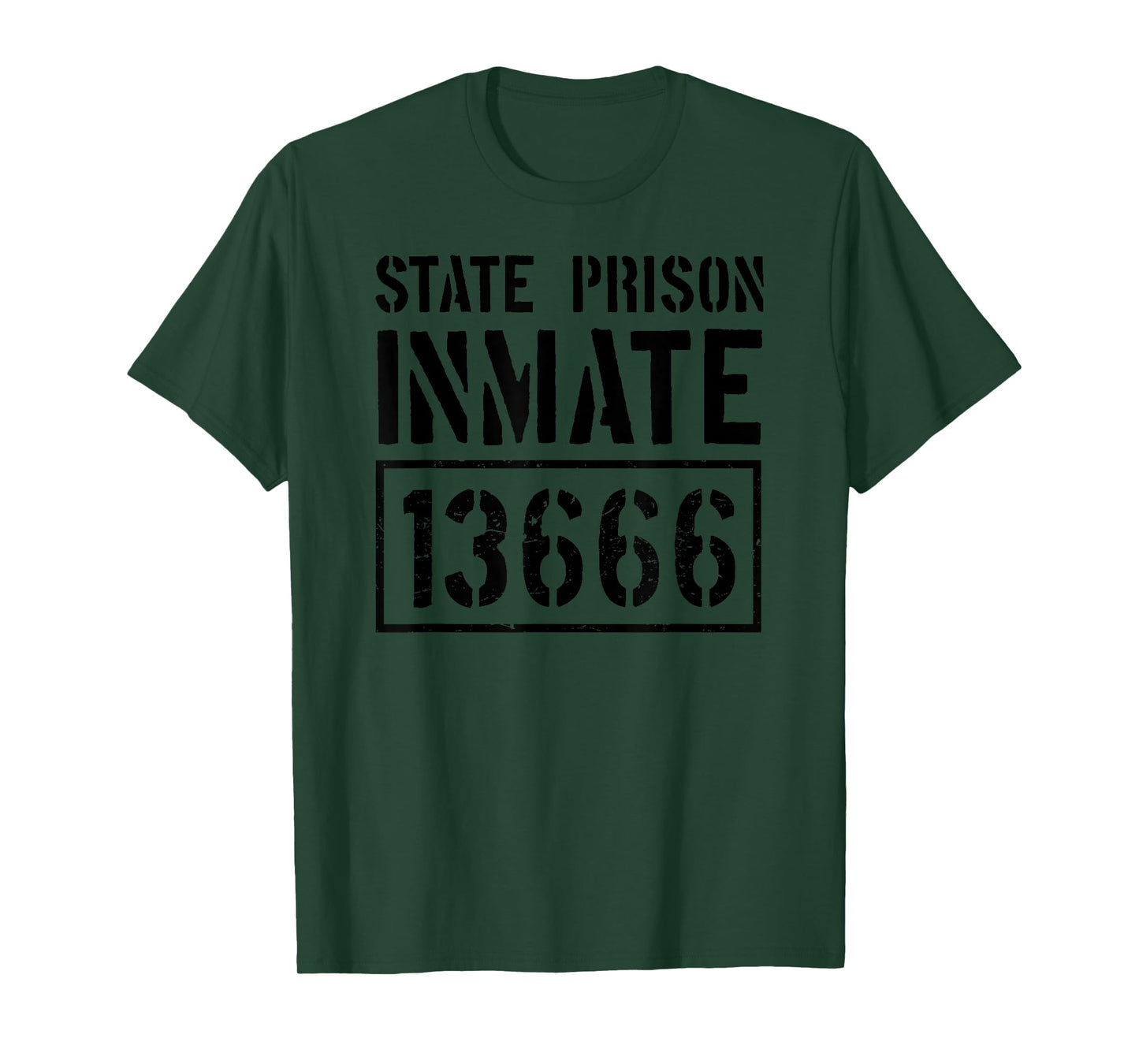 State Prison Inmate Funny Jail Halloween Costume T-Shirt