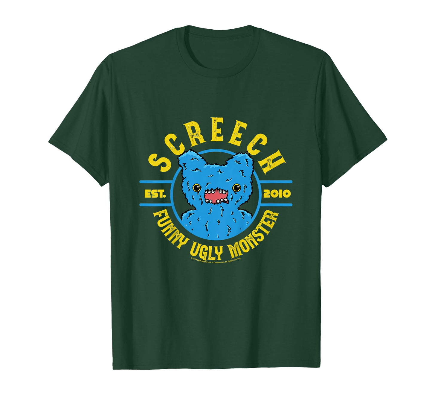 Kids Fuggler Screech Blue FuggGlow Funny Ugly Monster Kids T-Shirt