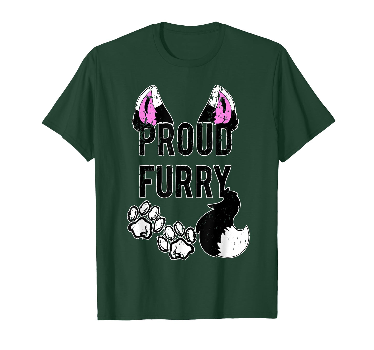 Proud Furry Shirt Furries Shirt Tail and Ears Cosplay Shirt T-Shirt
