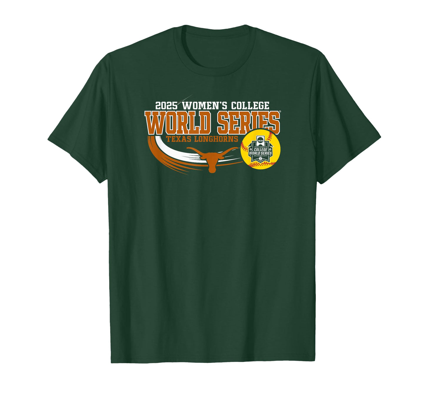 Texas Longhorns Women's College World Series 2025 Black T-Shirt