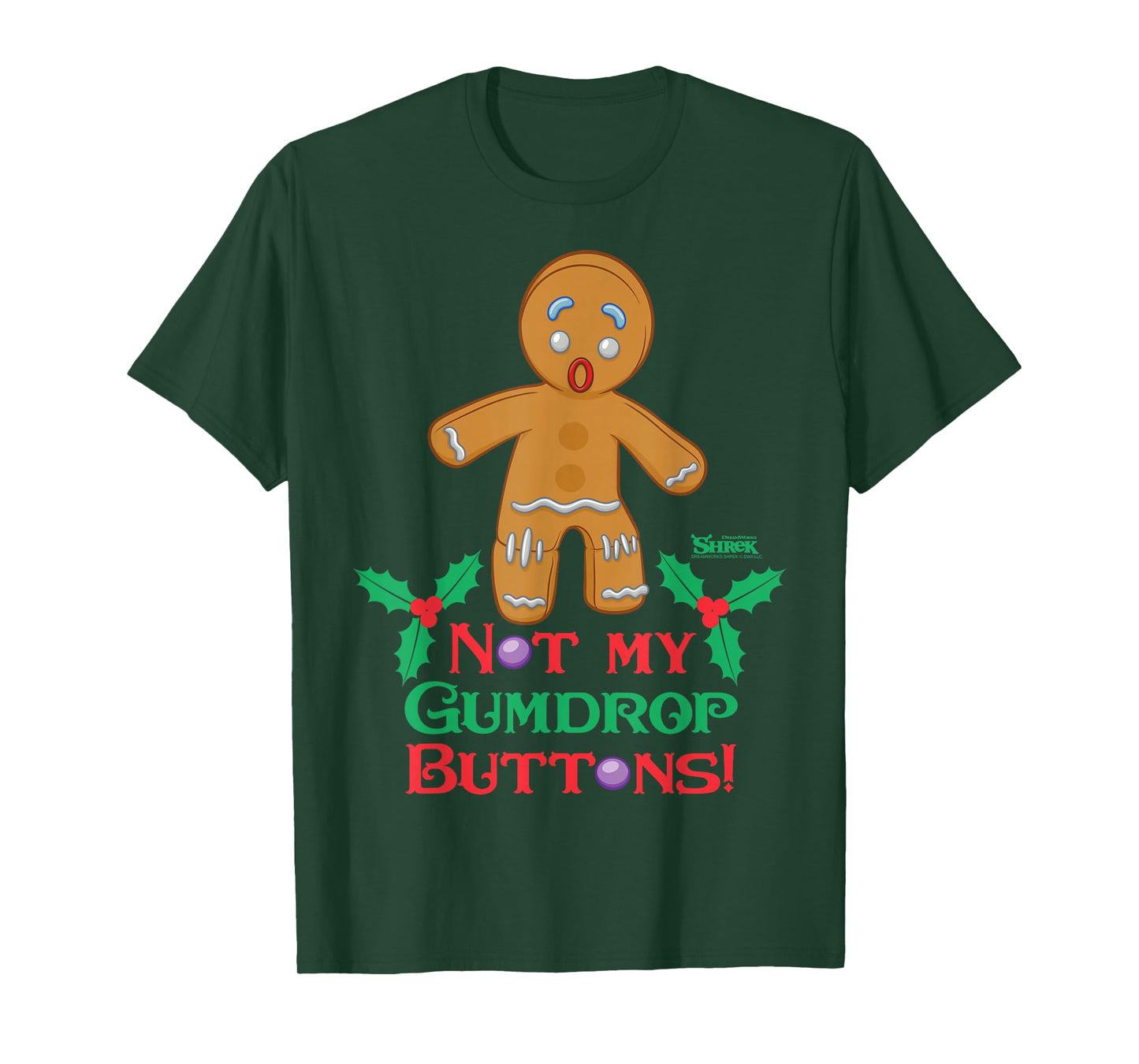Shrek Gingy Not My Gumdrop Buttons T-Shirt