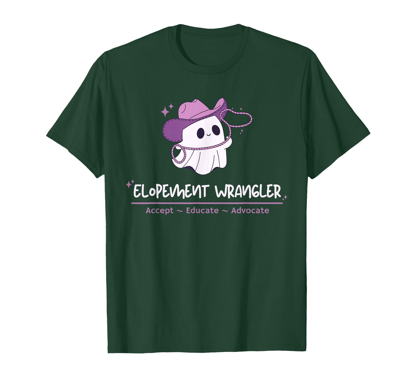 Elopement Wrangler ABA Therapy Ghost Halloween SPED Teacher T-Shirt
